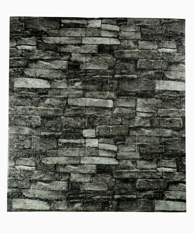 Panel Autoadhesivo Piedra Plomo Oscuro