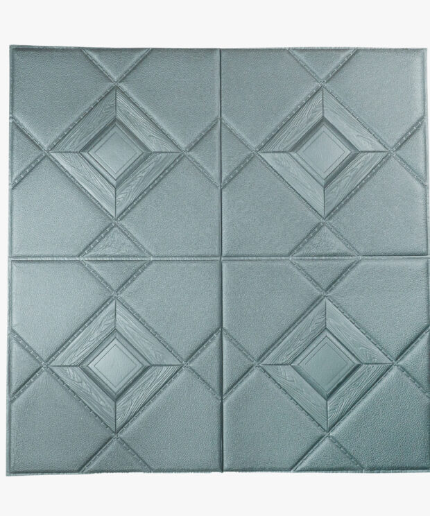 Panel Autoadhesivo Rombo Plata