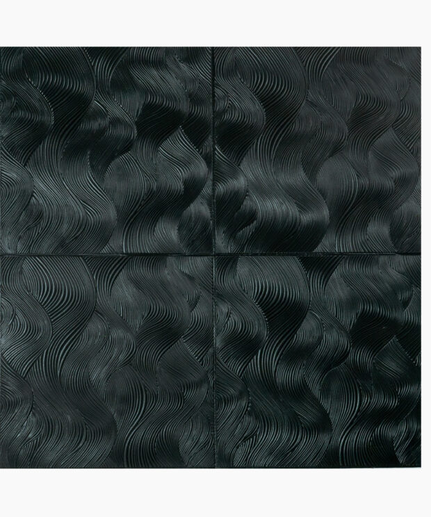 Panel Autoadhesivo Entrelazado Negro