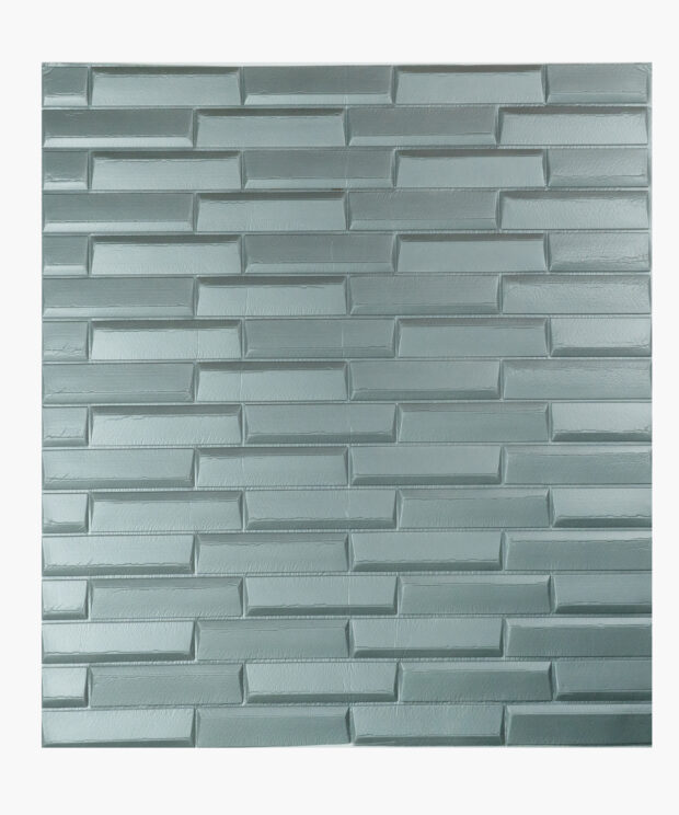 Panel Autoadhesivo Ladrillo Plateado